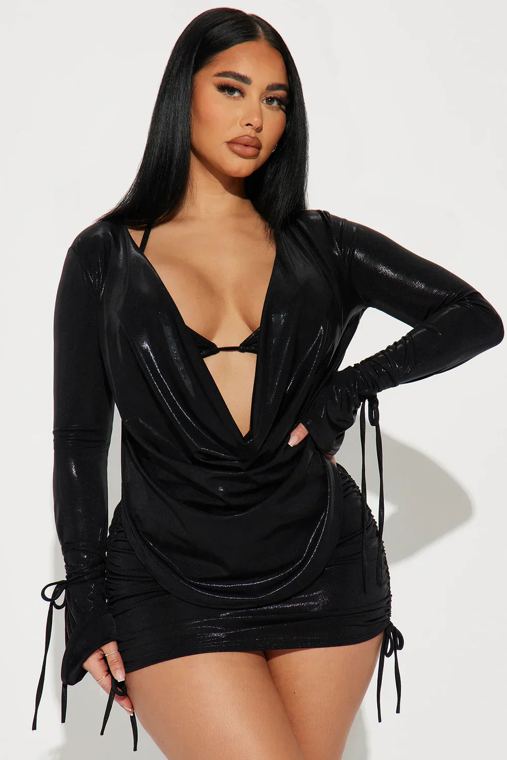 Kora 3-Piece Skirt Set – Black