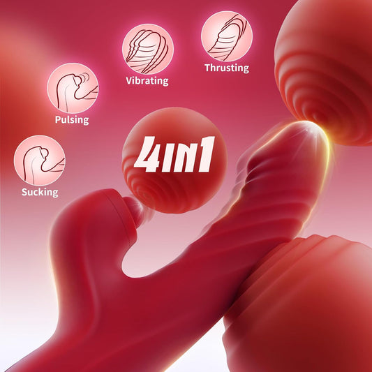 Thrust & Lick Rabbit – 10 Vibration & 7 Thrusting Modes for Ultimate Pleasure